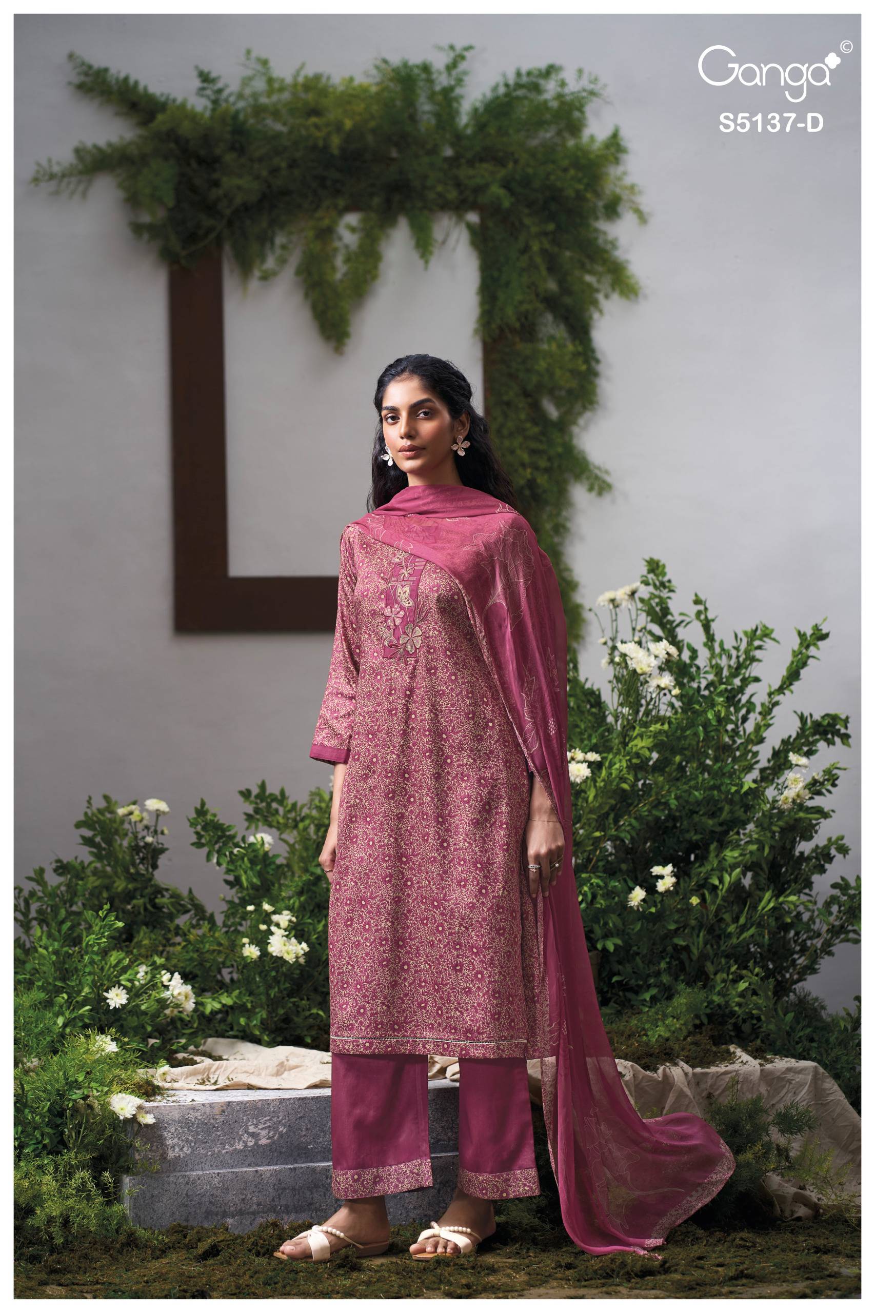 SURVEEN 5137 Series BY GANGAFASHION Stylish Beautiful Colourful COTTON SATIN Dresses At Wholesale Price